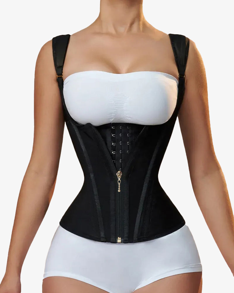 Waist Trainer for Vest Body Shaper Cincher Trimmer Tank Top Sport Girdle with Steel Bones