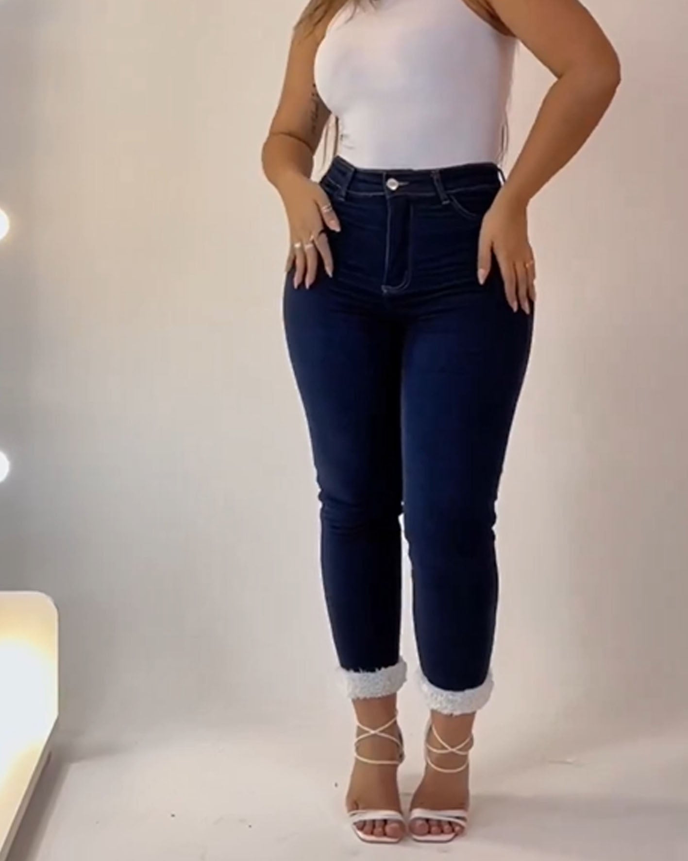 Fleece Skinny Jeans