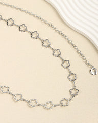 Versatile metal flower waist chain