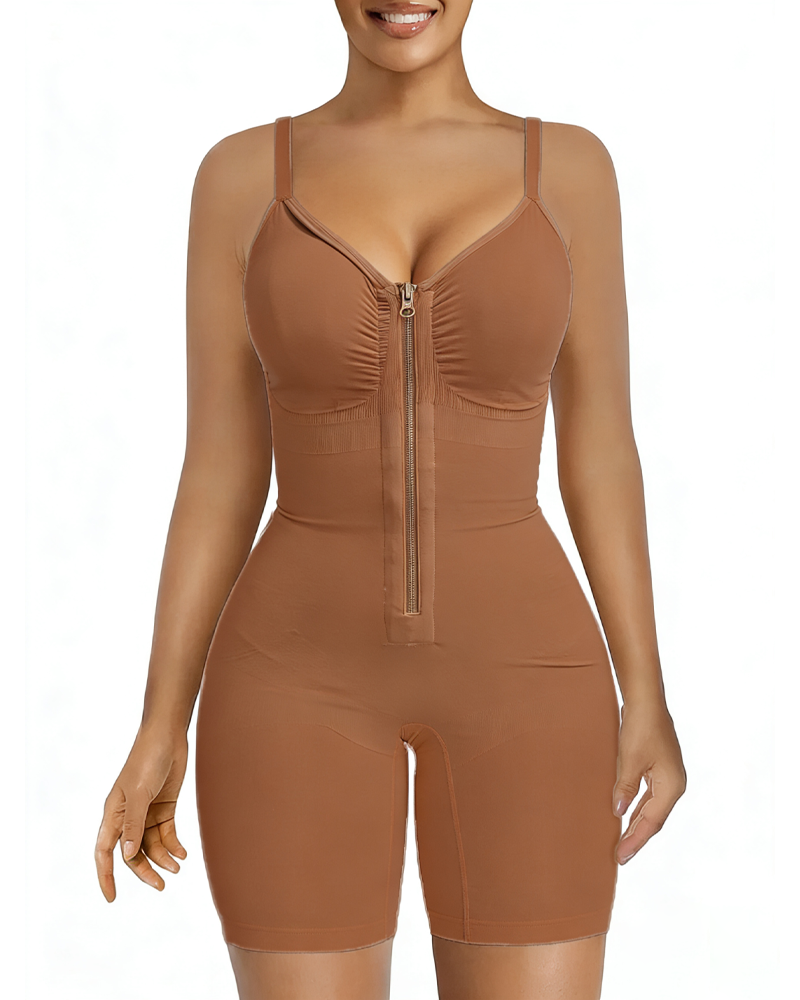 Body Shaper Tummy Control Tights Super Stretch Fabric Adjustable Straps Breathable Mesh
