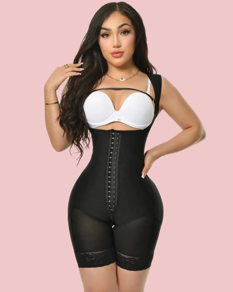2724 Fajas Colombianas Stage 2 Faja Tummy Control Shapewear High Compression Garment with Zipper Crotch