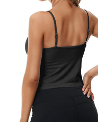 Pullover Camisole Removeble Pad Adjustable Strap Yoga Bra