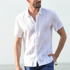 Explosive cross-border special for short-sleeved casual foreign trade men's shirts men shirt