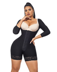 High Compression Tummy Control  Hourglass Fajas Colombianas With Sleeves
