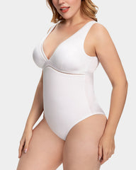 One Piece Plunge Bathing Suit Plus Size