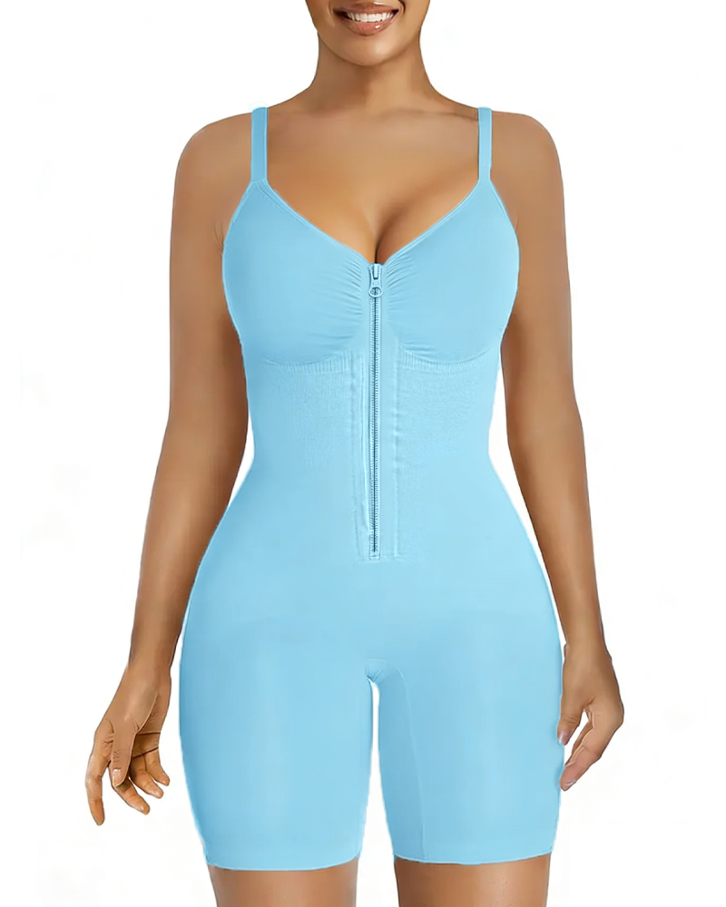 Body Shaper Tummy Control Tights Super Stretch Fabric Adjustable Straps Breathable Mesh
