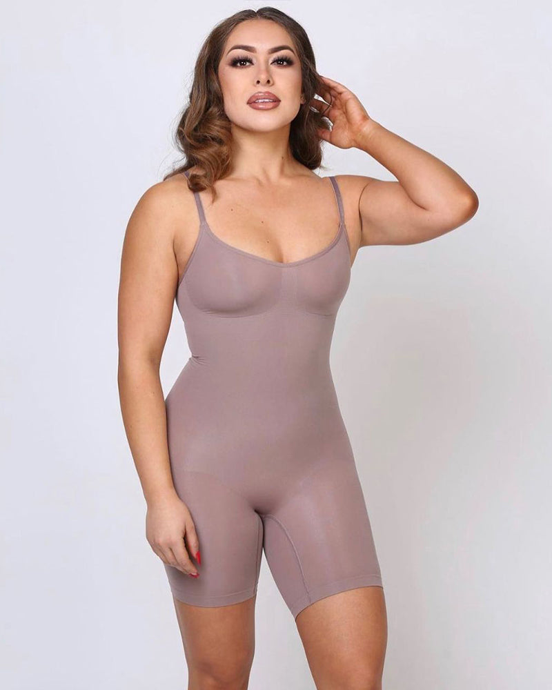 High Elastic Adjustable Strap Bodysuit Invisible Butt Lifter Tummy Control Shapewear Open Crotch Thigh Slimmer Bodyshaper