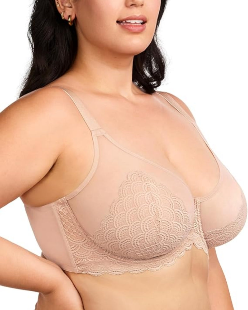 Lace Sheer Mesh Bra