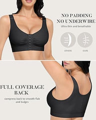 Adjustable Strap Wire-Free Front Opening Bra (Pre-Sale)
