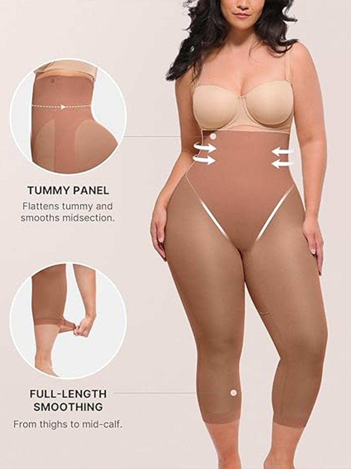 Seamless Tight Shaping Hip Lifting Capri Pants