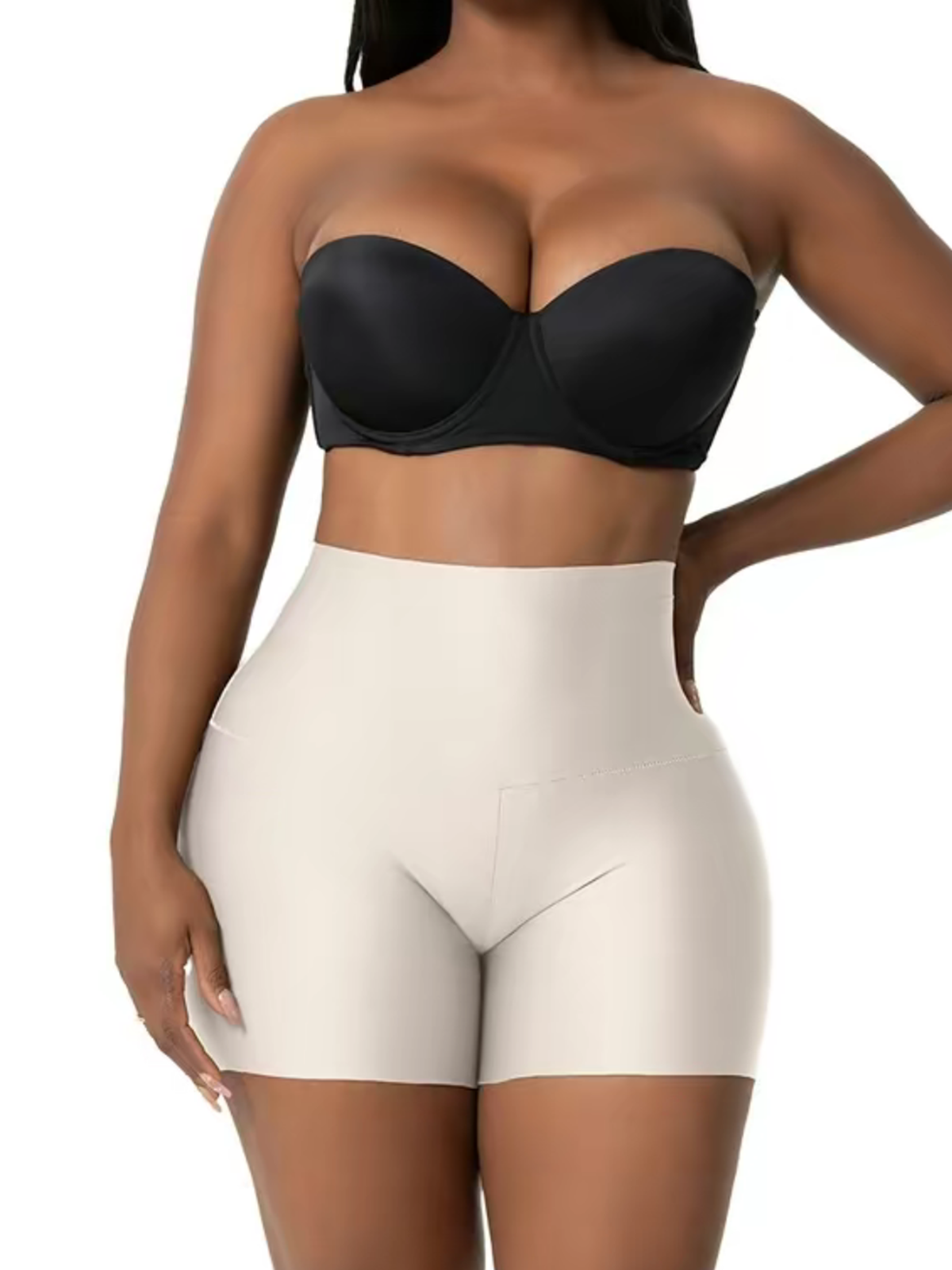 Seamless High Waisted Shorts With Butt Lift