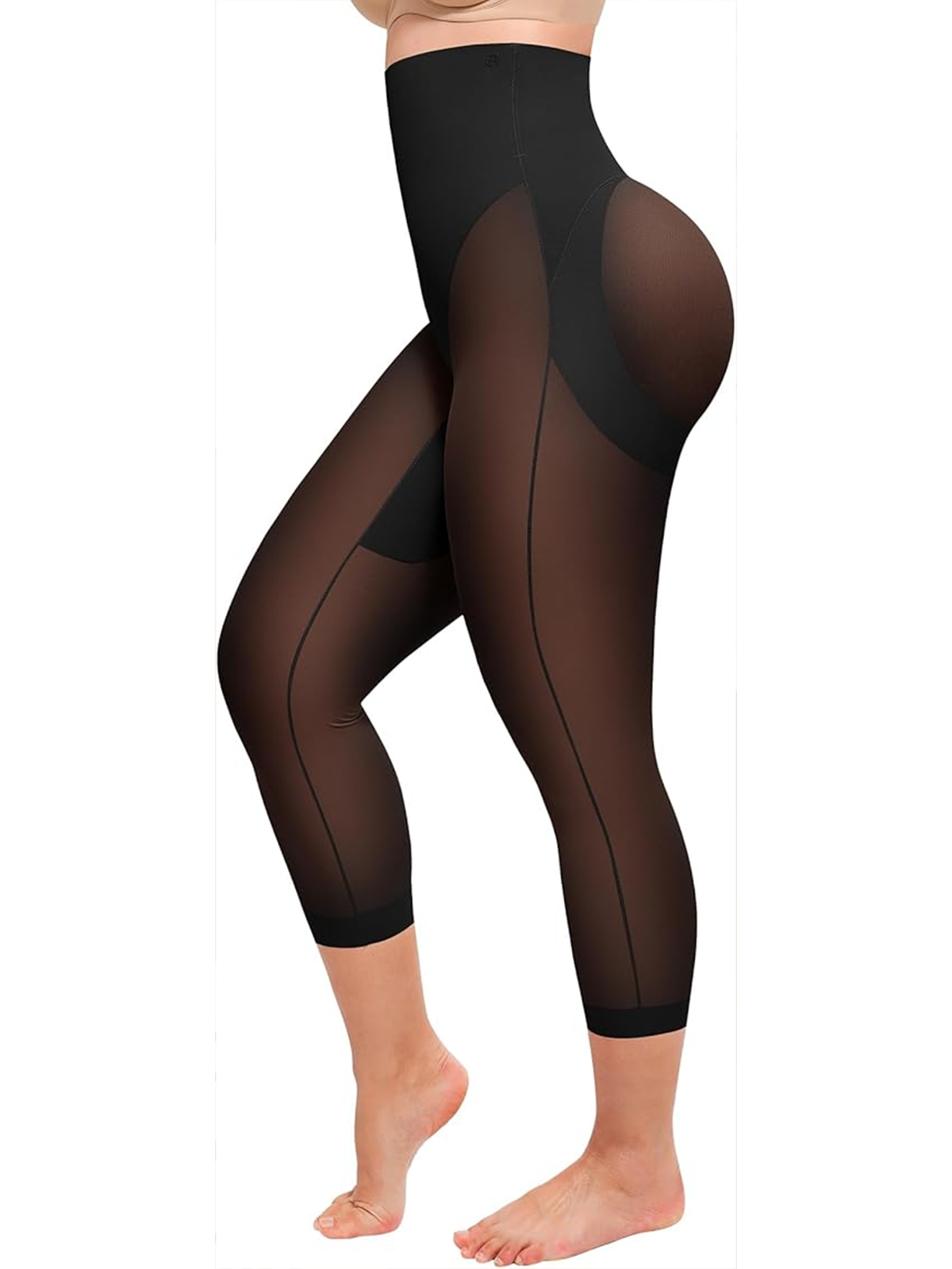 Seamless Tight Shaping Hip Lifting Capri Pants