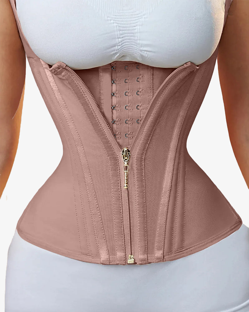 Waist Trainer for Vest Body Shaper Cincher Trimmer Tank Top Sport Girdle with Steel Bones