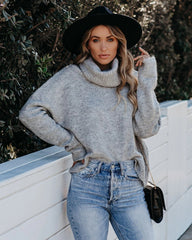 Turtleneck Pullover Sweater Commuter Sweater