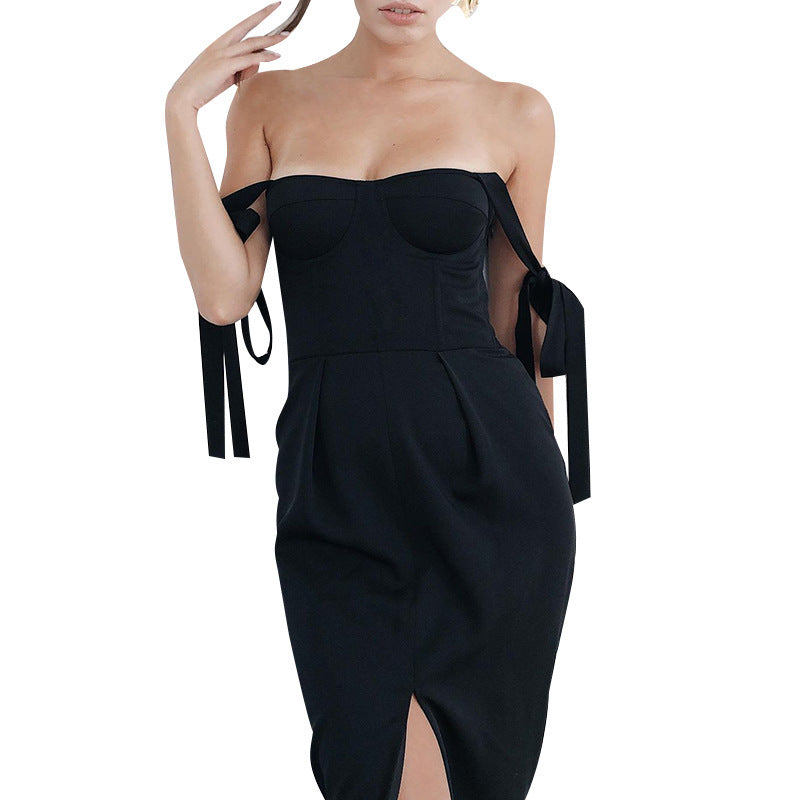 Bodycon Dress Party Dress Midi Arrivals Black