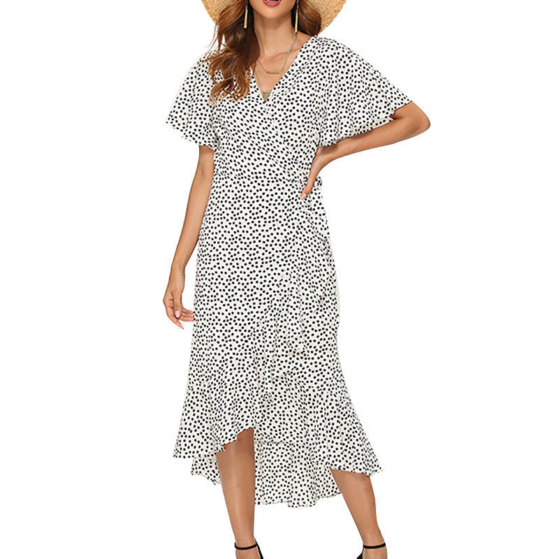 Printed Chiffon Long Dress â€?Flowing Elegant Maxi Dress