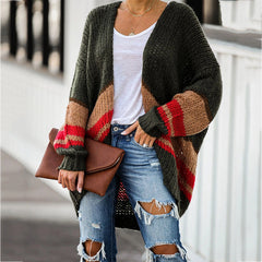 Cardigan And Knitted Jacket Loose Stitching Sweater