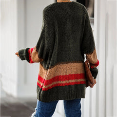 Cardigan And Knitted Jacket Loose Stitching Sweater