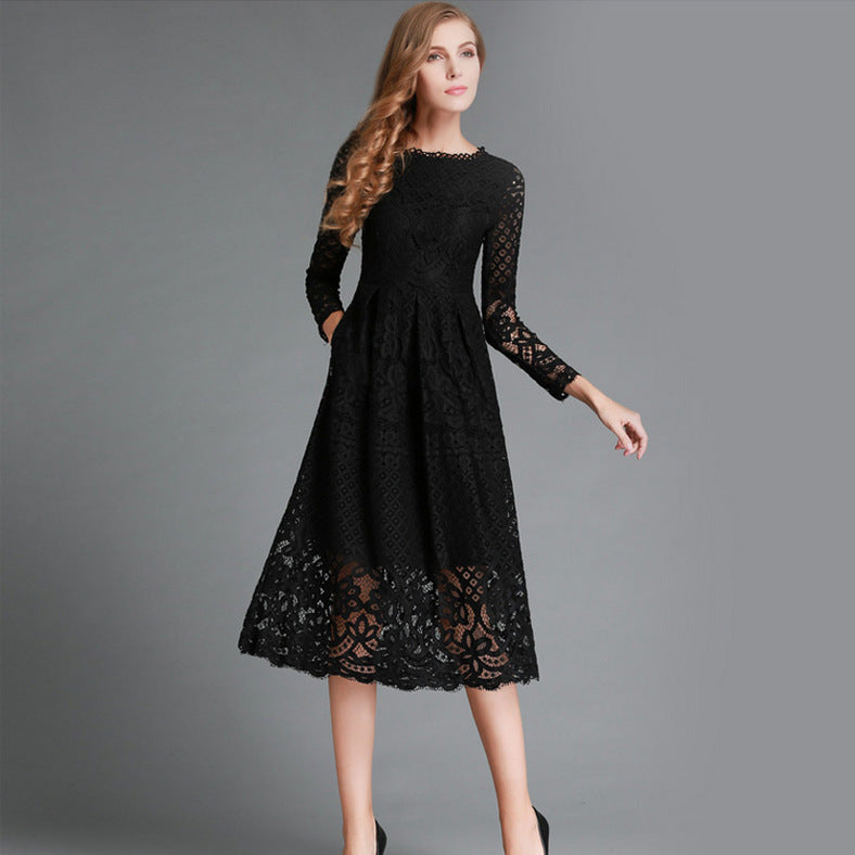 Dress Hollow Lace Dress