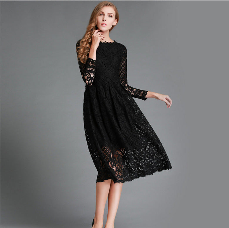Dress Hollow Lace Dress