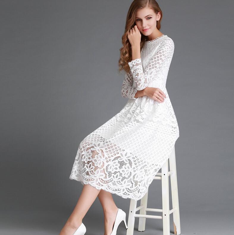 Dress Hollow Lace Dress