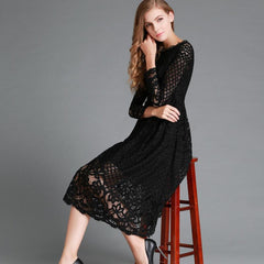 Dress Hollow Lace Dress