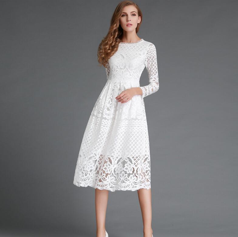 Dress Hollow Lace Dress