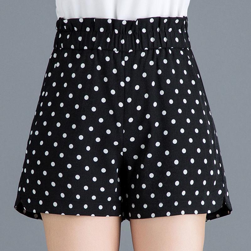 Polka Dot Plaid Shorts Summer