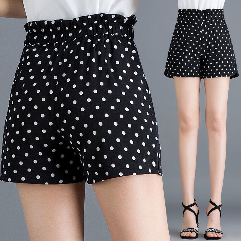 Polka Dot Plaid Shorts Summer