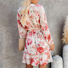 Dress Printed High Waist A-Line Skirt