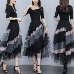 Adult Lady Like Woman Western Style Youthful-looking Lightly Mature Tulle Skirt