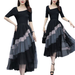 Adult Lady Like Woman Western Style Youthful-looking Lightly Mature Tulle Skirt