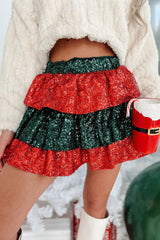 Stitching Casual Christmas Skirt And Winter