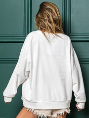 Christmas Round Neck Sequins Pullover Sweater