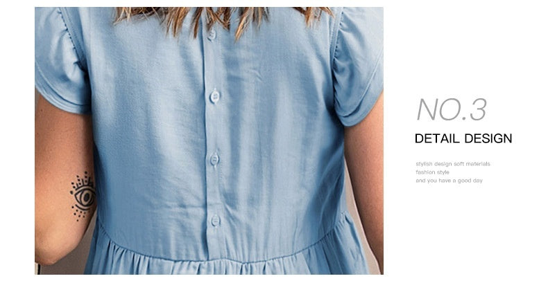 Embroidery Waist Dress