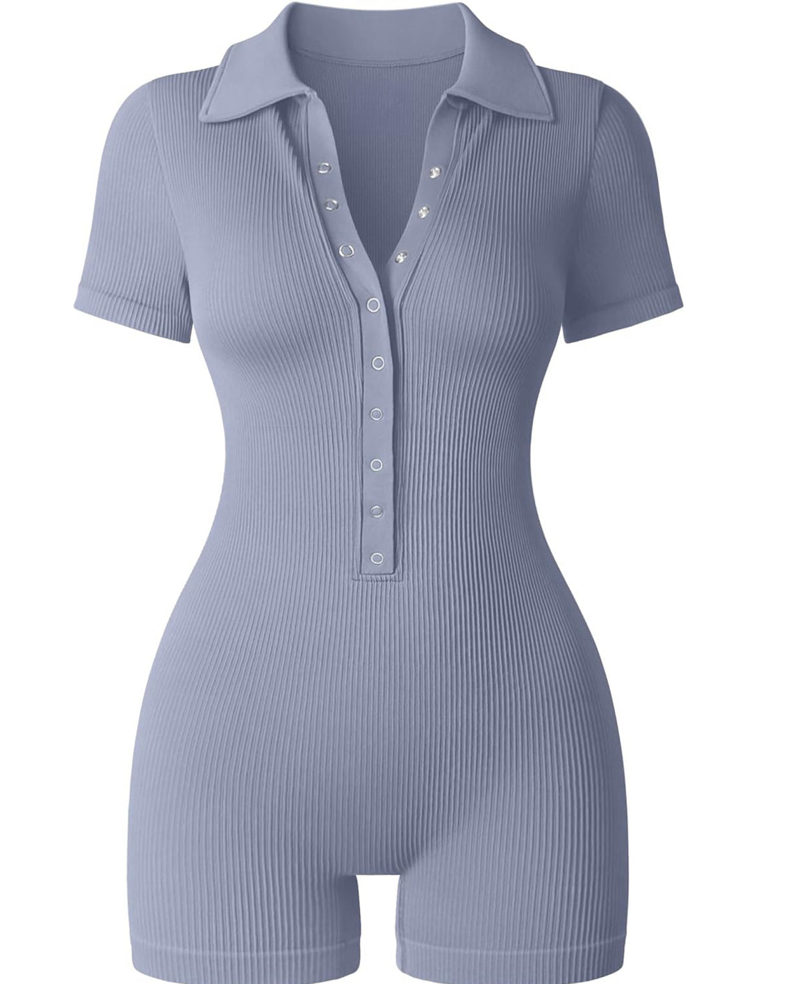Deep V-Breasted Short-Sleeved Body Shaper