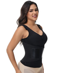Zipper & Button Double Pressure Waist Trainer