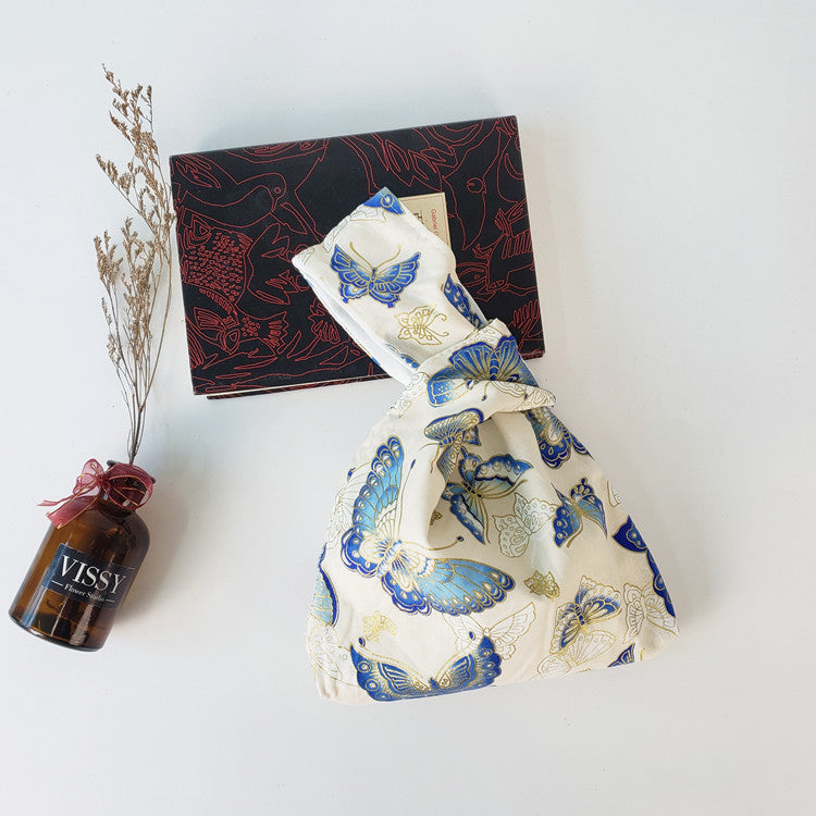 Japanese Kimono Print Knot Wrist Bags