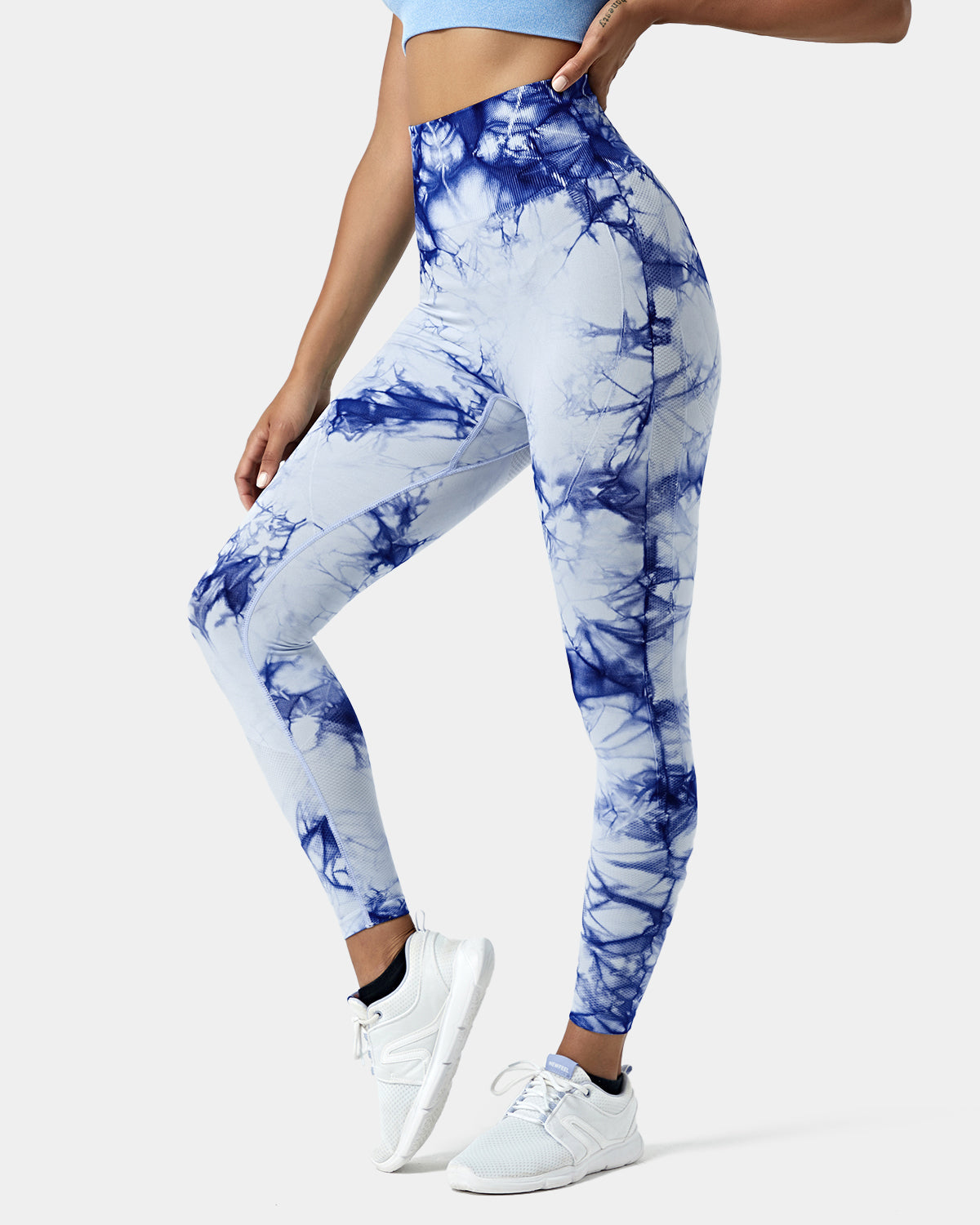 Seamless Flow High Waisted Tie Dye 7/8 Leggings