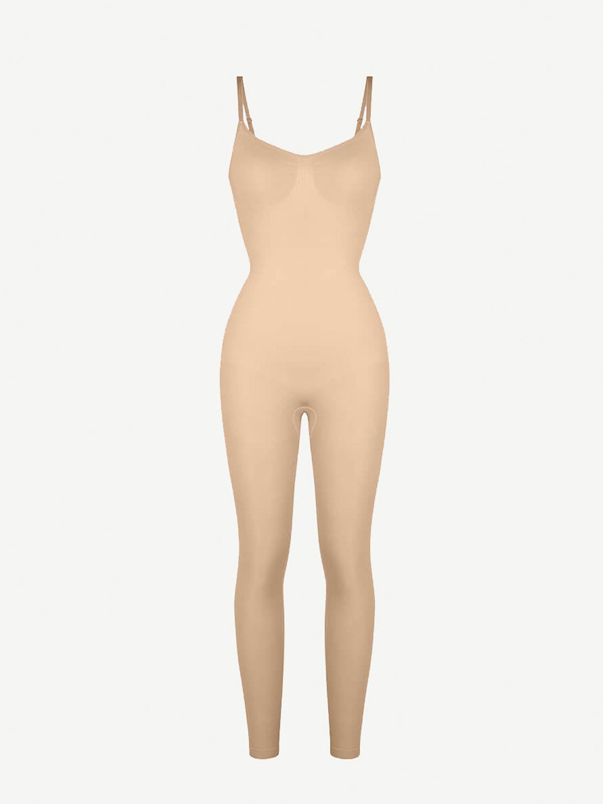 Seamless Breast Support Waist and Abdomen Shaping Mid Thigh Body Shaper