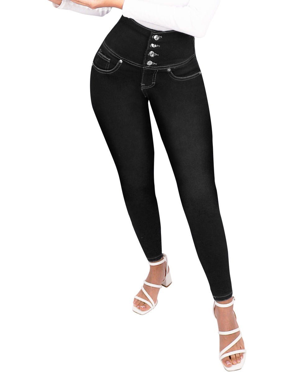 Slimming Jeans With Buttocks, Tummy And Skinny Legs