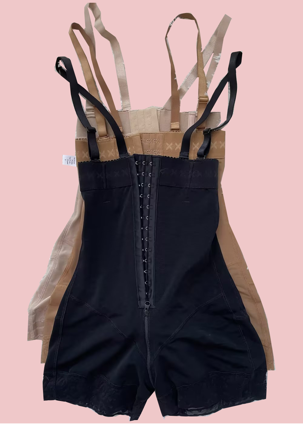 2230 Fajas Tummy Control Body Shaper Open Crotch Butt Lifting Shapewear with Hooks