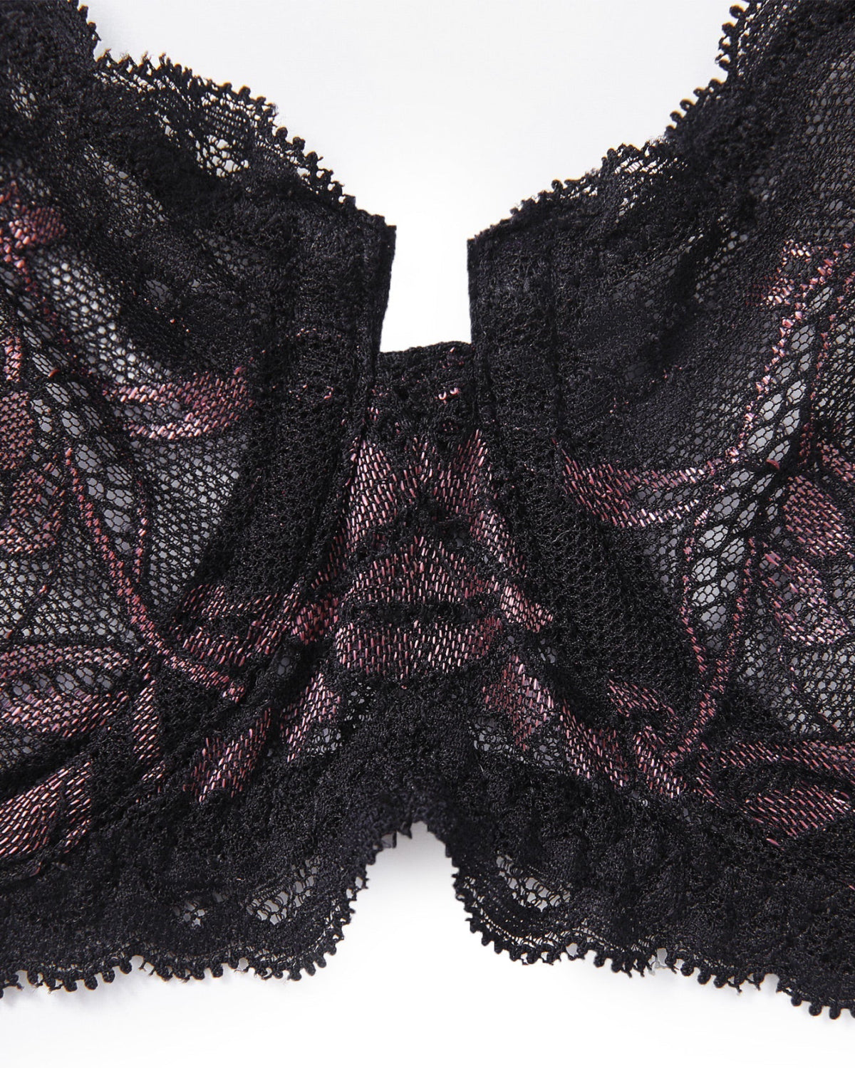 Eyelash Lace Demi Sheer Lace Balconette Bra