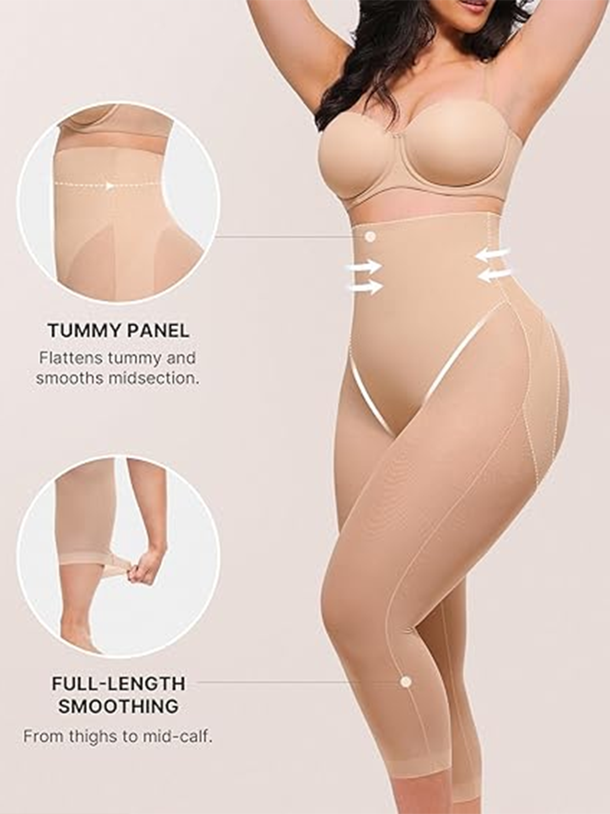 Seamless Tight Shaping Hip Lifting Capri Pants