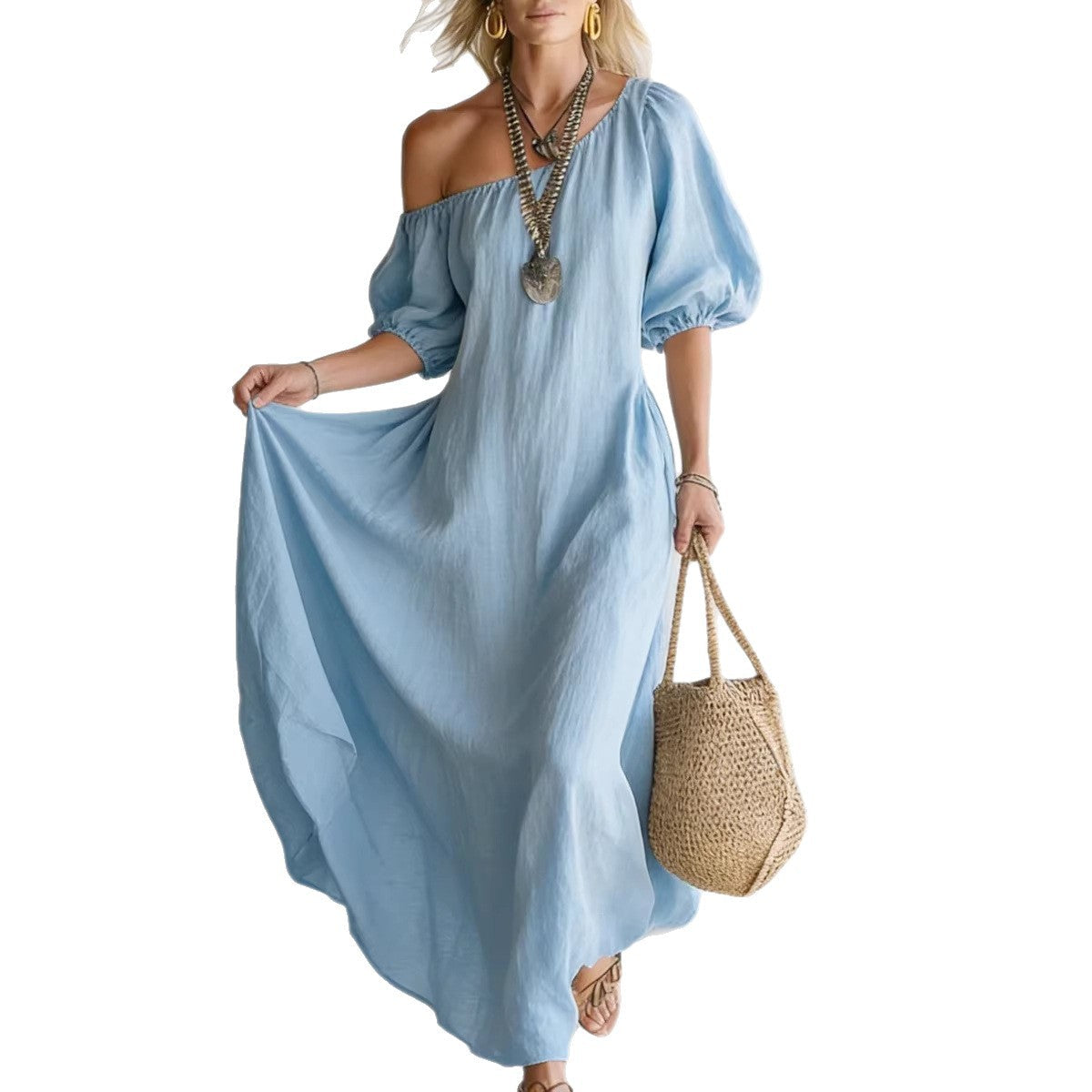 And Elegant Mid-Length Loose Dress