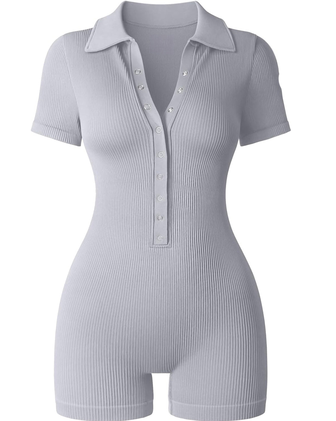Deep V-Breasted Short-Sleeved Body Shaper
