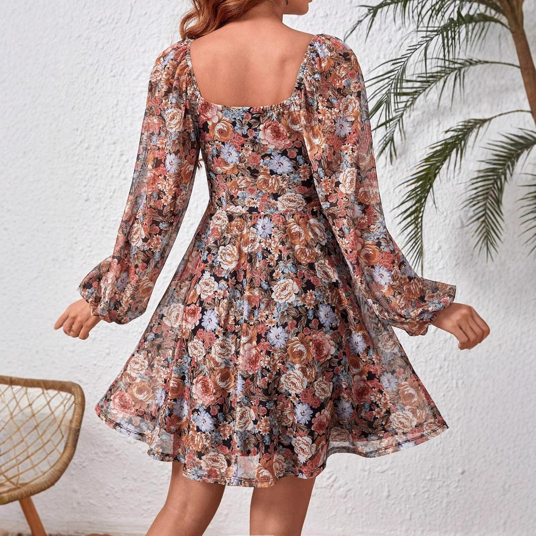 Spring And Long Sleeve Dress Women
