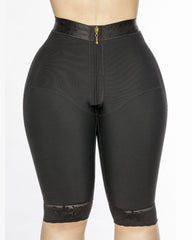 High Waist Tummy Control Compression Butt Lifting Zipper Shorts