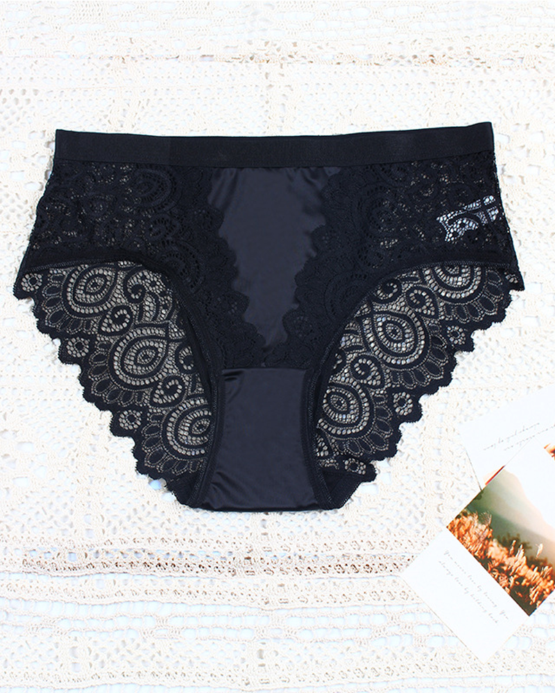 Lace-Trimmed Panties