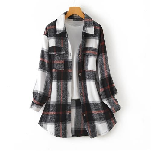 Casual Long Shirt Coat Women